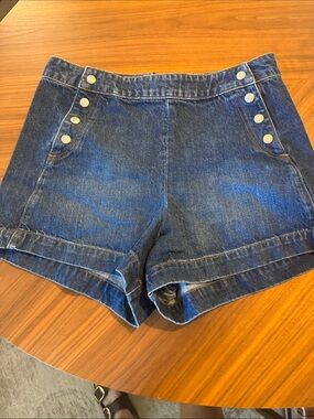 Frame Denim Dark Blue Women's Denim shorts